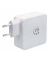 Manhattan Ładowarka Power Delivery USB-C 5V-20V do 45W USB-A 5V do 2.4A biała - nr 28