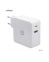 Manhattan Ładowarka Power Delivery USB-C 5V-20V do 45W USB-A 5V do 2.4A biała - nr 5