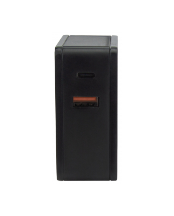 Manhattan Ładowarka Power Delivery USB-C 5V-20V do 60W USB-A 5V do 2.4A czarna