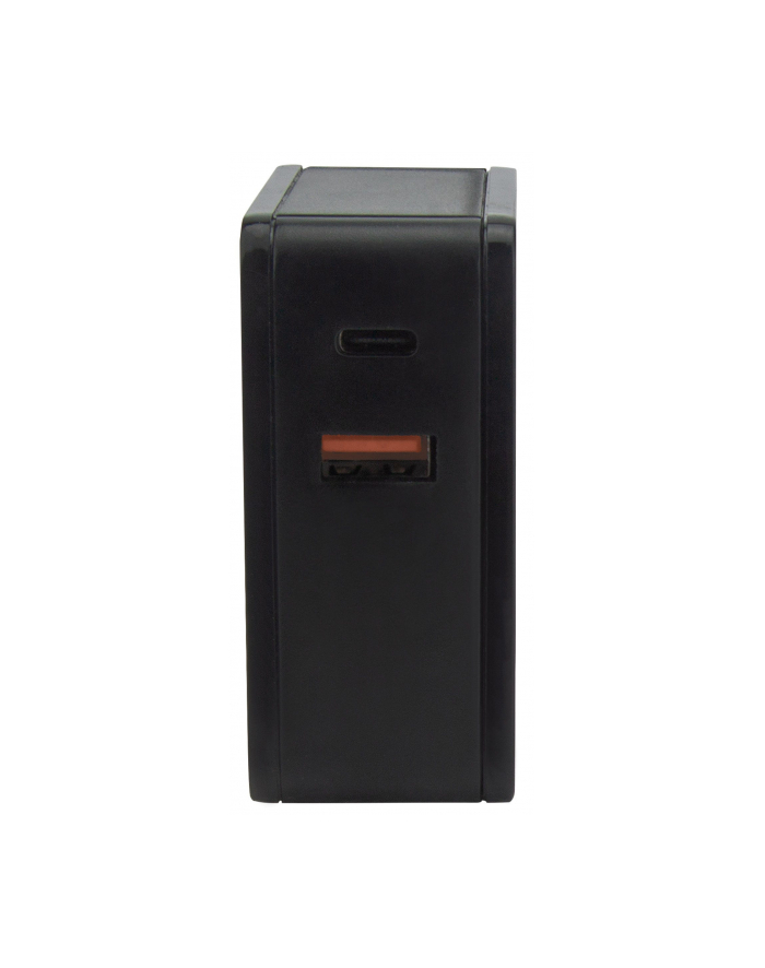 Manhattan Ładowarka Power Delivery USB-C 5V-20V do 60W USB-A 5V do 2.4A czarna główny