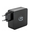 Manhattan Ładowarka Power Delivery USB-C 5V-20V do 60W USB-A 5V do 2.4A czarna - nr 31