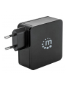 Manhattan Ładowarka Power Delivery USB-C 5V-20V do 60W USB-A 5V do 2.4A czarna - nr 8