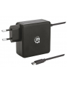 Manhattan Ładowarka Power Delivery USB-C 5V-20V do 60W USB-A 5V do 2.4A czarna - nr 2