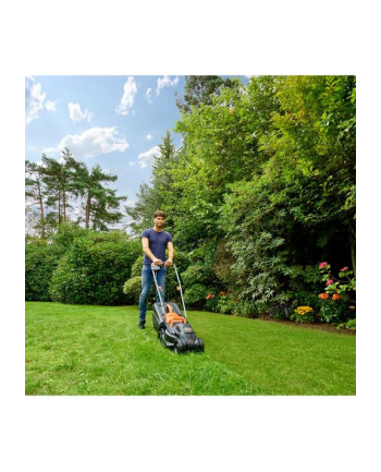 black+decker BLACK + DECKER Lawnmower BEMW351, 32cm (black / orange, 1,000 watts)