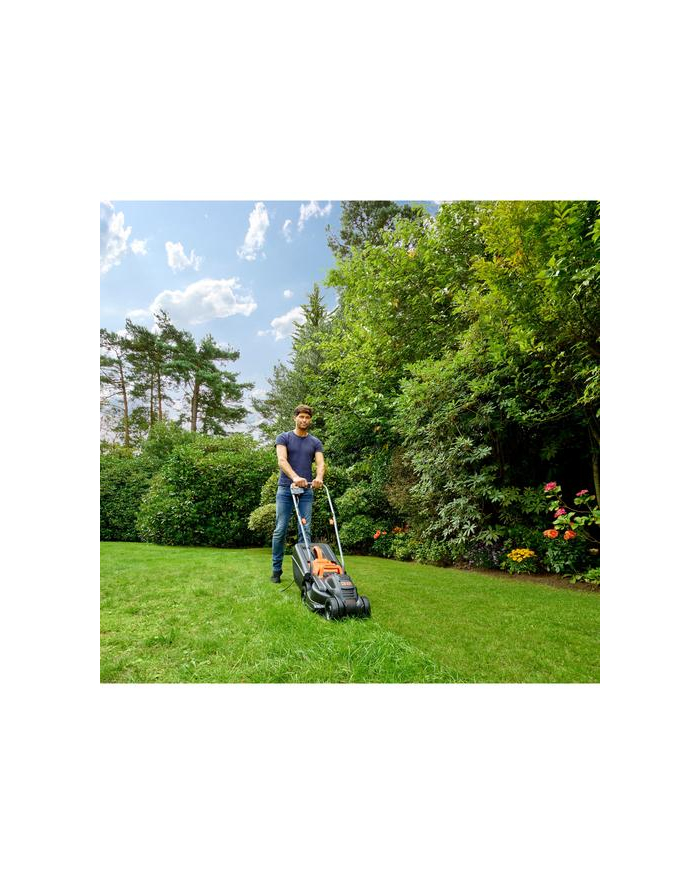 black+decker BLACK + DECKER Lawnmower BEMW351, 32cm (black / orange, 1,000 watts) główny