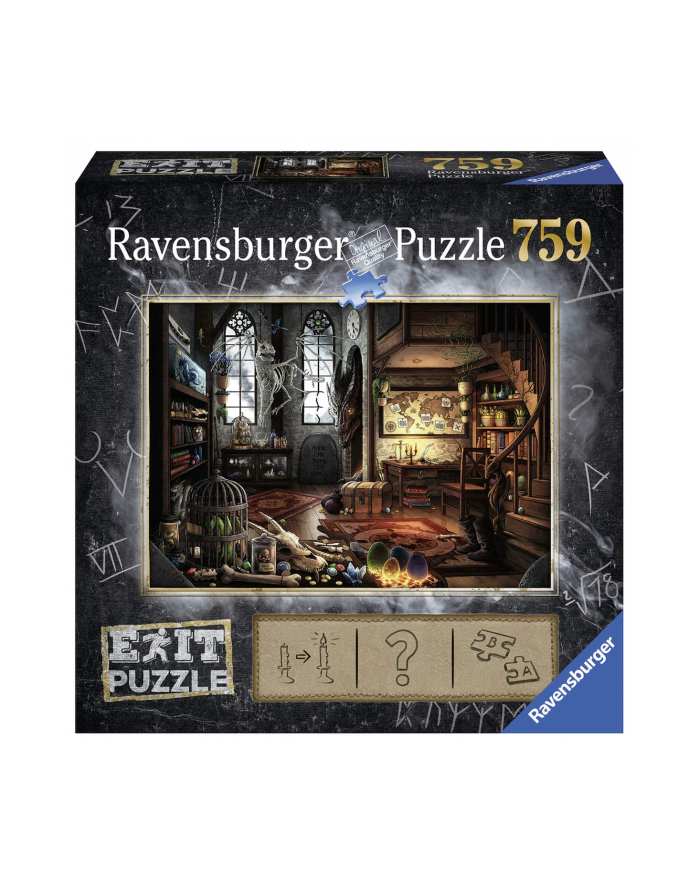 Ravensburger Puzzle EXIT In the Dragon Lab 759 - 19954 główny