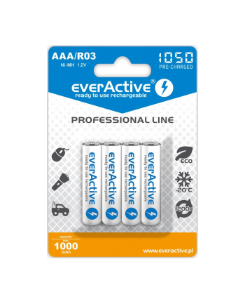 Zestaw akumulatorków everActive Professional line EVHRL03-1050 (1050mAh ; Ni-MH LSD)
