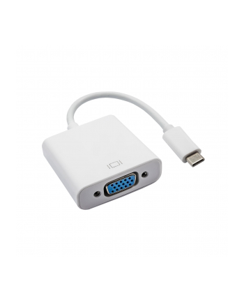 Konwerter Akyga AK-AD-55 (D-Sub (VGA) F - USB typu C M; 0 15m; kolor biały)