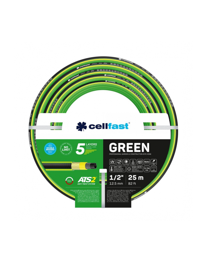 Wąż ogrodowy CELLFAST Green ATS2 15-100 (125 mm; 25000 mm) główny