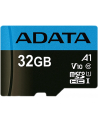Karta pamięci z adapterem ADATA Premier AUSDH32GUICL10A1-RA1 (32GB; Class 10  V10; + adapter) - nr 1