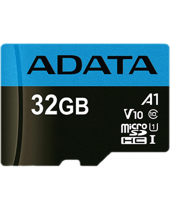 Karta pamięci z adapterem ADATA Premier AUSDH32GUICL10A1-RA1 (32GB; Class 10  V10; + adapter)