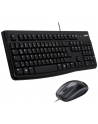Zestaw klawiatura + mysz membranowa Logitech MK 120 920-002540 (USB 20; (DE); kolor czarny; optyczna; 1000 DPI) - nr 126
