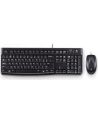 Zestaw klawiatura + mysz membranowa Logitech MK 120 920-002540 (USB 20; (DE); kolor czarny; optyczna; 1000 DPI) - nr 144