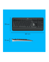 Zestaw klawiatura + mysz Logitech MK540 ADVANCED 920-008675 (USB 20; (DE); kolor czarny; optyczna; 1000 DPI) UKŁAD NIEMIECKI !! - nr 99