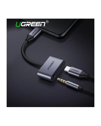 Adapter UGREEN 50596 (USB 30 typu C - USB typu C ; 10m; kolor szaro-czarny)