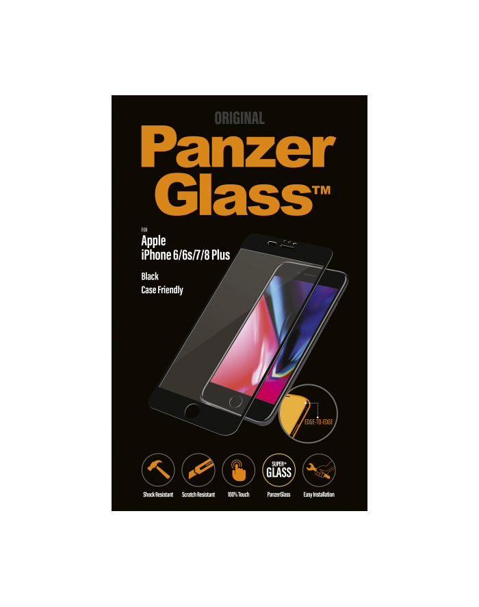 Szkło ochronne hartowane PanzerGlass 2619 (do iPhone 6 Plus  do iPhone 6s Plus  do iPhone 7 Plus  do iPhone 8 Plus) główny