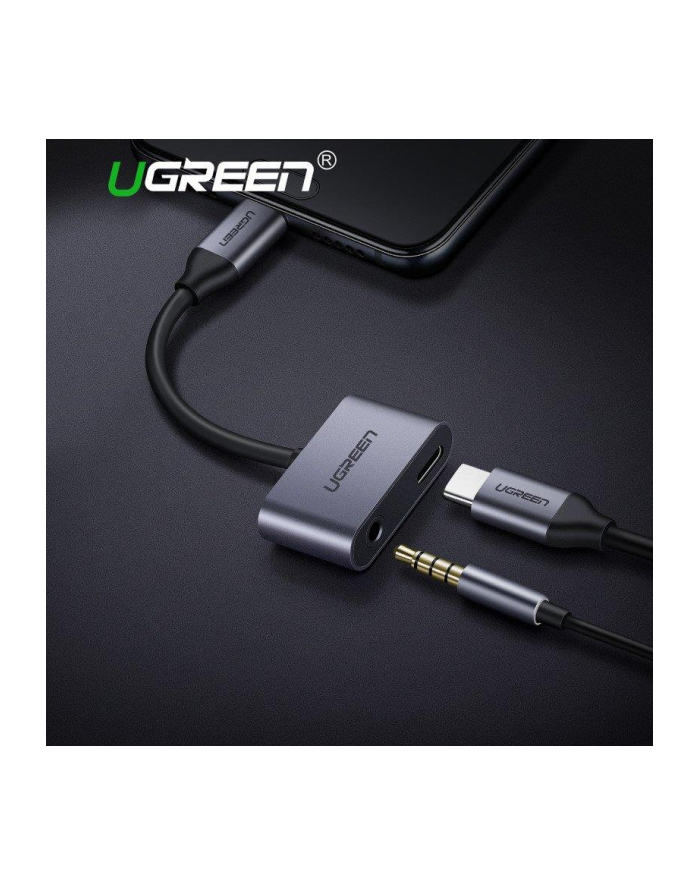 Adapter UGREEN 50596 (USB 30 typu C - USB typu C ; 10m; kolor szaro-czarny) główny