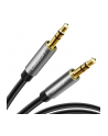 Kabel UGREEN 10733 (Jack 3 5 mm M - Jack 3 5 mm M; 1m; kolor szary) - nr 1