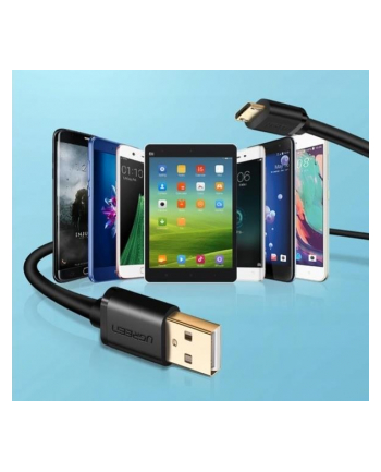 Kabel UGREEN 60114 (USB 20 typu C M - USB 20 M; 0 25m; kolor czarny)