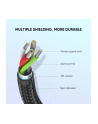 Kabel UGREEN 60128 (USB 20 M - USB 30 Typu C M; 2m; kolor czarny) - nr 8