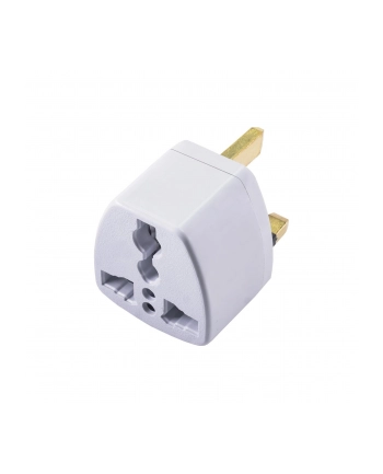 Adapter Akyga AK-AD-59 (Angielski M - Hybrydowa standardu A/B/C/D/E/F/G (CEE 7/7 NEMA 5-20 BS 1363/4573) F; kolor biały)