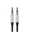 Kabel Baseus CAM30-BS1 (Jack 3 5 mm - Jack 3 5 mm ; 1m; kolor czarno-srebrny) - nr 21