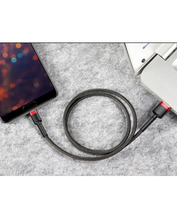 Kabel Baseus CALKLF-C19 (Lightning M - USB 20 M; 2m; kolor czarno-czerwony)