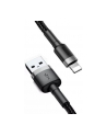 Kabel Baseus CALKLF-CG1 (Lightning M - USB 20 M; 2m; kolor szaro-czarny) - nr 17