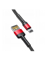 Kabel Baseus CALKLF-G91 (USB 20 M - Lightning M; 1m; kolor czarno-czerwony) - nr 1