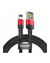 Kabel Baseus CALKLF-G91 (USB 20 M - Lightning M; 1m; kolor czarno-czerwony) - nr 3