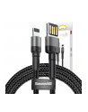 Kabel Baseus CALKLF-GG1 (USB 20 M - Lightning M; 1m; kolor szaro-czarny) - nr 12