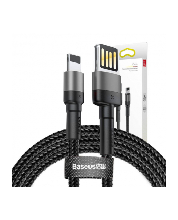 Kabel Baseus CALKLF-GG1 (USB 20 M - Lightning M; 1m; kolor szaro-czarny) nr 1