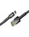 Kabel Baseus CALKLF-GG1 (USB 20 M - Lightning M; 1m; kolor szaro-czarny) - nr 3