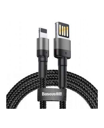 Kabel Baseus CALKLF-GG1 (USB 20 M - Lightning M; 1m; kolor szaro-czarny)