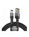 Kabel Baseus CALKLF-GG1 (USB 20 M - Lightning M; 1m; kolor szaro-czarny) - nr 6