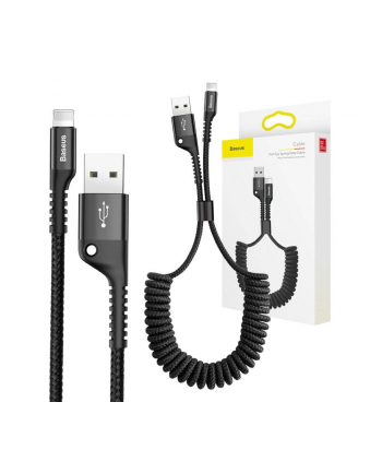 Kabel Baseus CALSR-01 (USB 20 M - Lightning M; 1m; kolor czarny) nr 1
