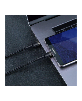 Kabel Baseus CATKLF-GG1 (USB 30 typu C M - USB 30 Typu C M; 1m; kolor szaro-czarny)