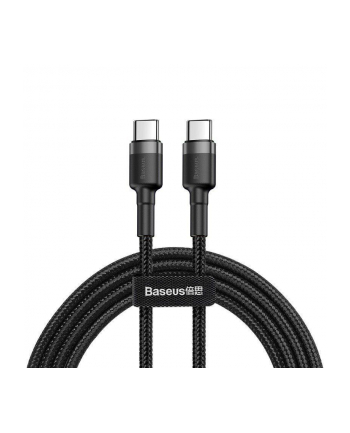 Kabel Baseus CATKLF-GG1 (USB 30 typu C M - USB 30 Typu C M; 1m; kolor szaro-czarny)