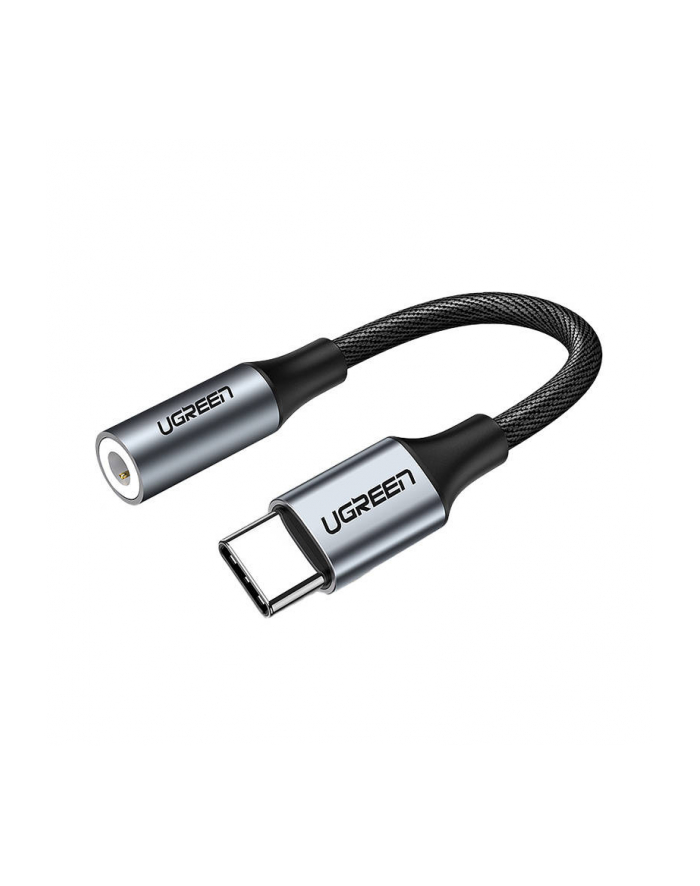 Kabel UGREEN 30632 (USB 30 typu C - Mini Jack ; kolor czarno-srebrny) główny