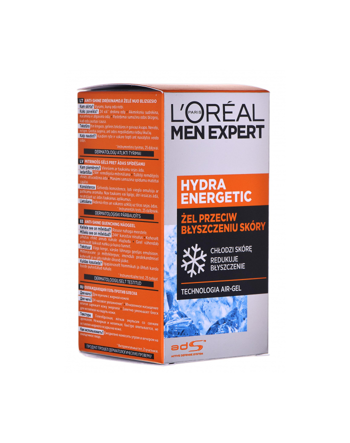 l’oréal Krem przeciw błyszczeniu do twarzy Loreal Men Expert Hydra Energetic 25+ Przeciw Błyszczeniu główny