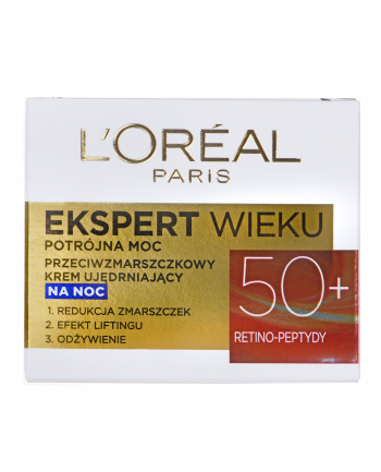 l’oréal Krem przeciwzmarszczkowy na noc Loreal Ekspert Wieku 50+ (Dla kobiet; 50+)