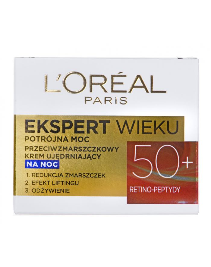 l’oréal Krem przeciwzmarszczkowy na noc Loreal Ekspert Wieku 50+ (Dla kobiet; 50+) główny