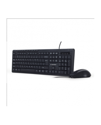 Zestaw klawiatura + mysz membranowa GEMBIRD KBS-UM-03 (USB; (US); kolor czarny; optyczna; 1200 DPI  1600 DPI  800 DPI)