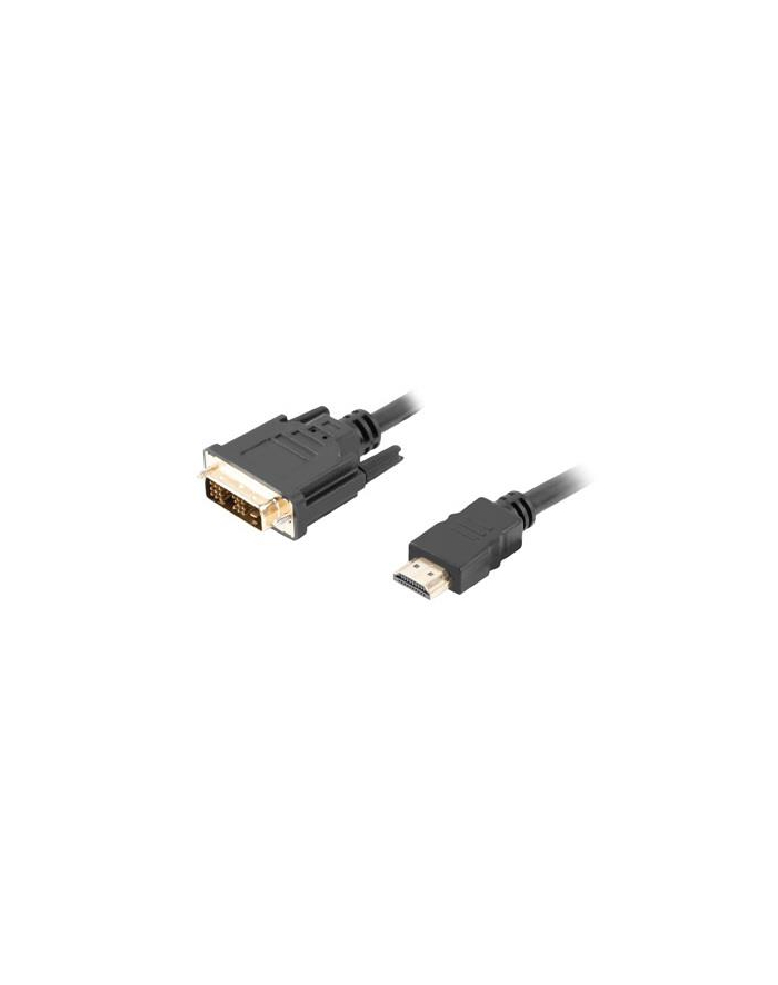 lanberg Kabel HDMI(M)-DVI-D(M) CA-HDDV-10CC-0005-BK 0.5 M czarny główny
