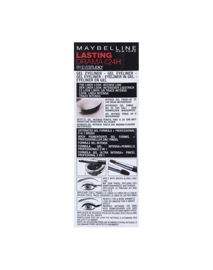 Eyeliner Maybelline Lasting Drama Gel Liner 01 Intense Black 01 Noir Black (3 g ) główny
