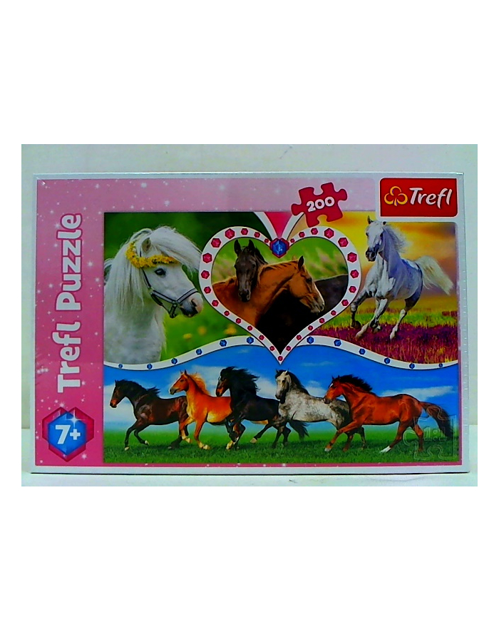 Puzzle 200el Piękne konie 13248 Trefl główny