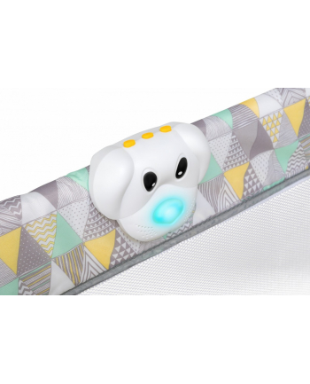 lionelo Łóżeczko turystyczne Sven Plus żółte scandi