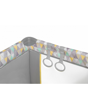 lionelo Łóżeczko turystyczne Sven Plus żółte scandi