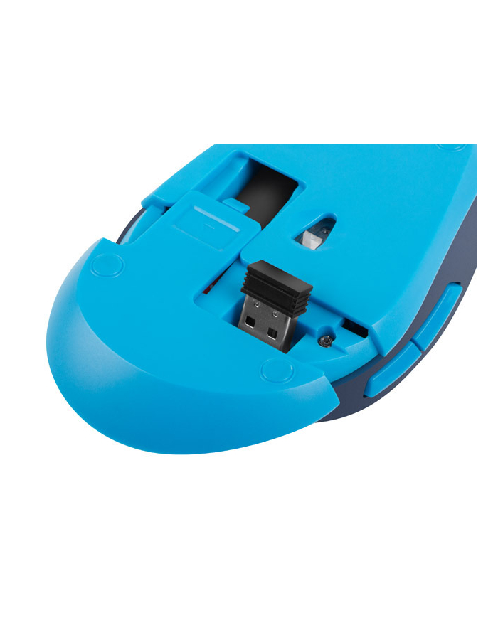 natec Mysz bezprzewodowa Siskin 2400DPI niebieska z cichym klikiem główny