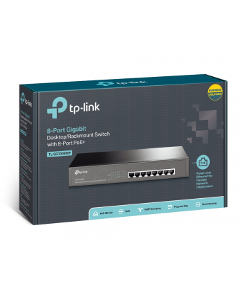 tp-link Przełącznik SG1008MP 8x1GB PoE+